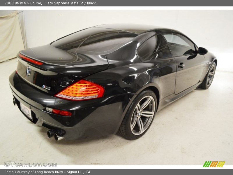 Black Sapphire Metallic / Black 2008 BMW M6 Coupe