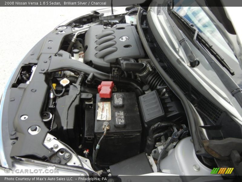 Brilliant Silver / Charcoal 2008 Nissan Versa 1.8 S Sedan