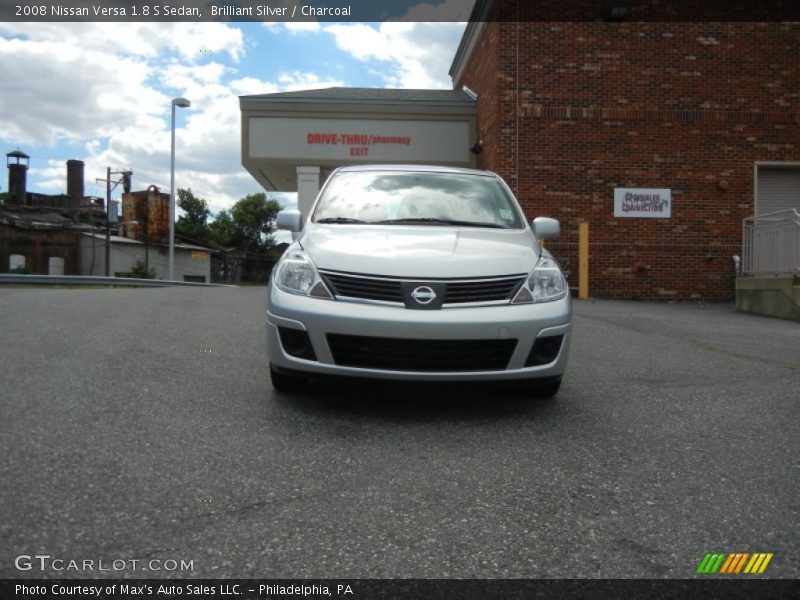 Brilliant Silver / Charcoal 2008 Nissan Versa 1.8 S Sedan