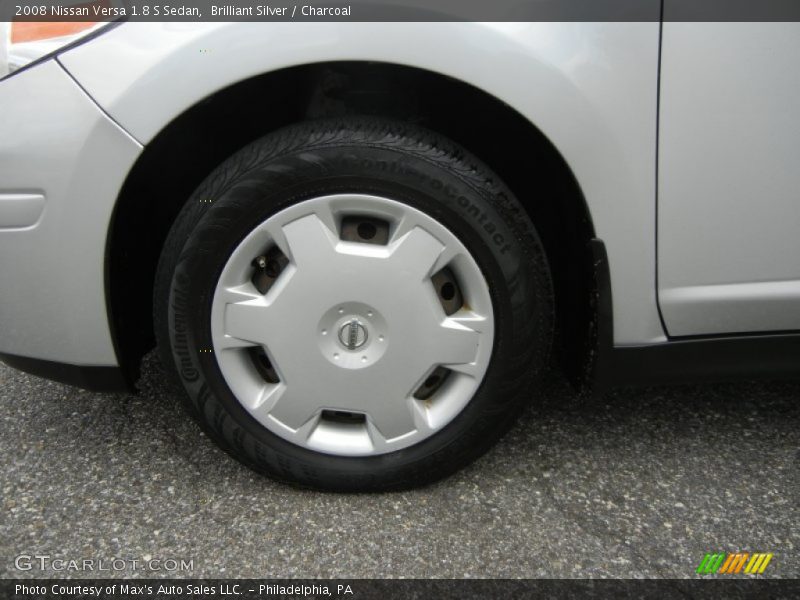 Brilliant Silver / Charcoal 2008 Nissan Versa 1.8 S Sedan
