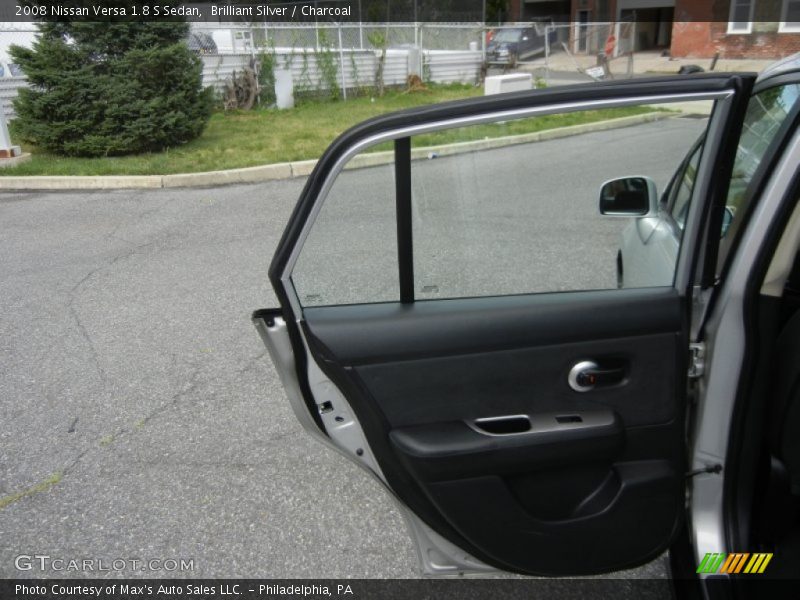 Brilliant Silver / Charcoal 2008 Nissan Versa 1.8 S Sedan