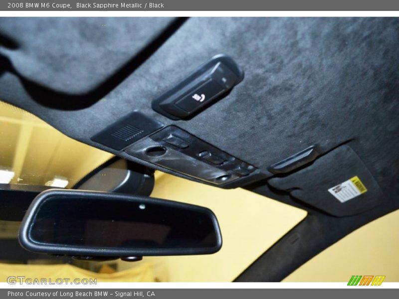 Black Sapphire Metallic / Black 2008 BMW M6 Coupe