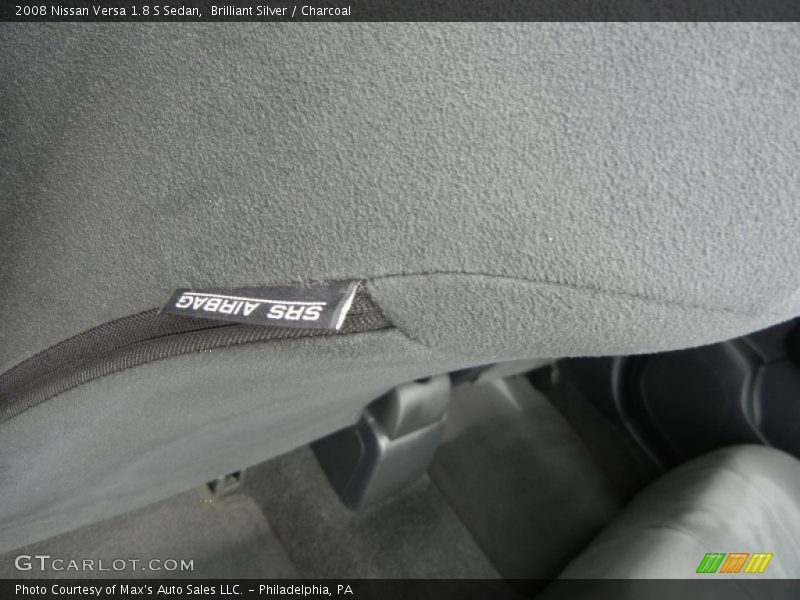 Brilliant Silver / Charcoal 2008 Nissan Versa 1.8 S Sedan