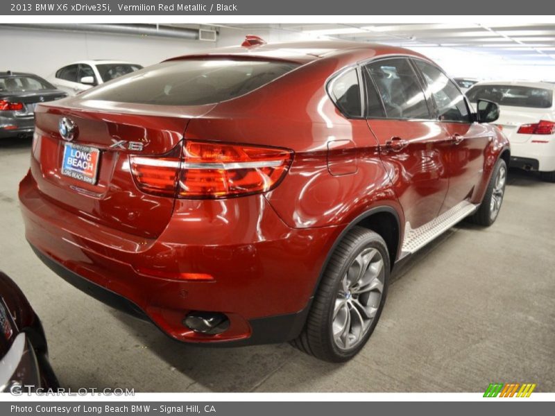 Vermilion Red Metallic / Black 2013 BMW X6 xDrive35i