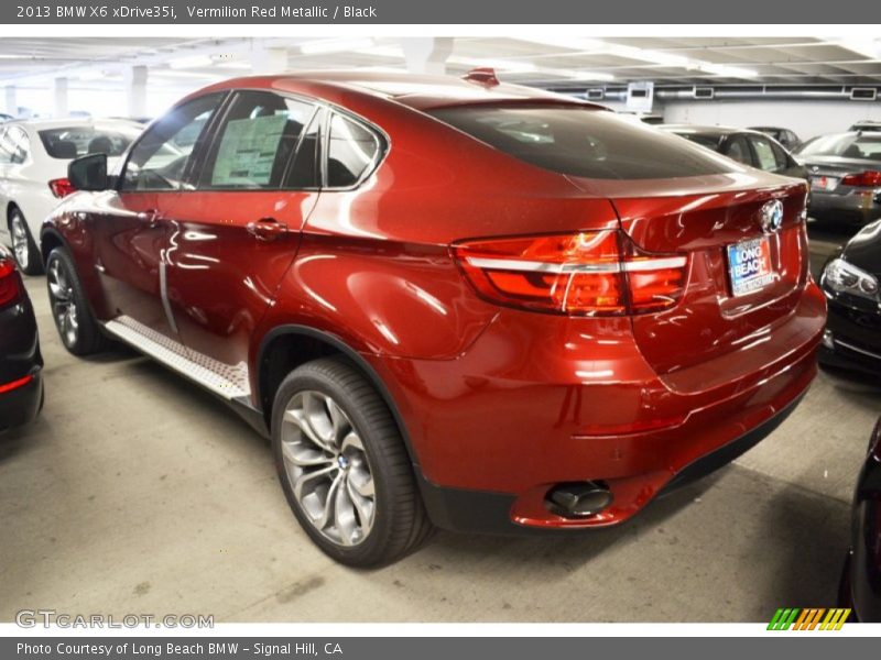 Vermilion Red Metallic / Black 2013 BMW X6 xDrive35i