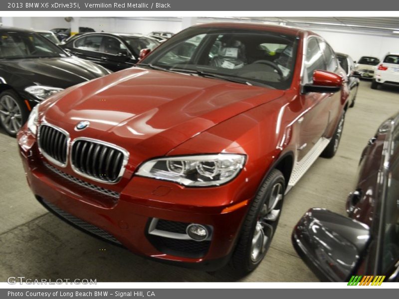 Vermilion Red Metallic / Black 2013 BMW X6 xDrive35i