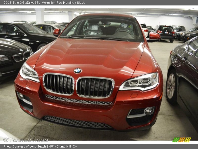 Vermilion Red Metallic / Black 2013 BMW X6 xDrive35i