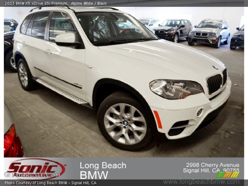Alpine White / Black 2013 BMW X5 xDrive 35i Premium