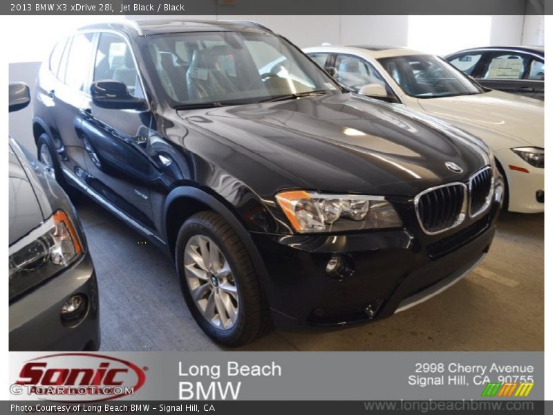 Jet Black / Black 2013 BMW X3 xDrive 28i