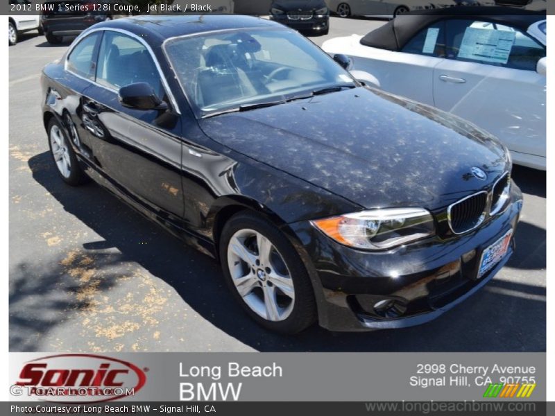 Jet Black / Black 2012 BMW 1 Series 128i Coupe