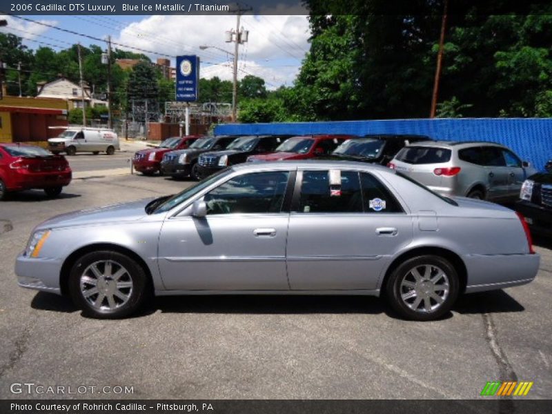 Blue Ice Metallic / Titanium 2006 Cadillac DTS Luxury