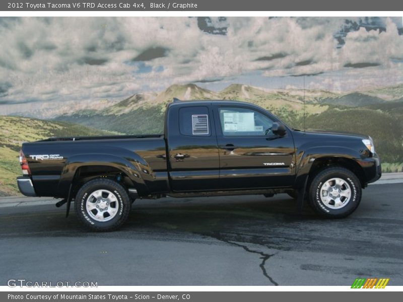 Black / Graphite 2012 Toyota Tacoma V6 TRD Access Cab 4x4