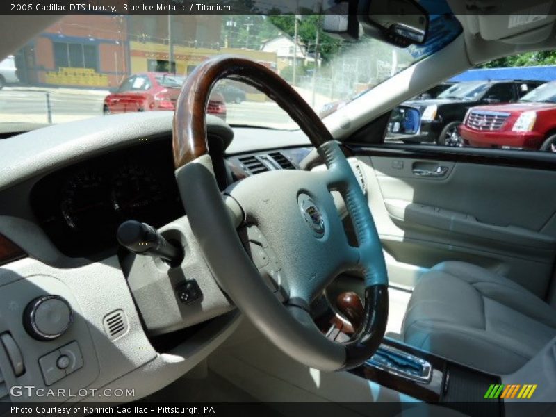 Blue Ice Metallic / Titanium 2006 Cadillac DTS Luxury