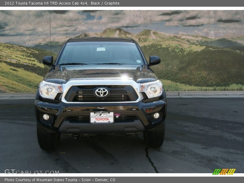 Black / Graphite 2012 Toyota Tacoma V6 TRD Access Cab 4x4