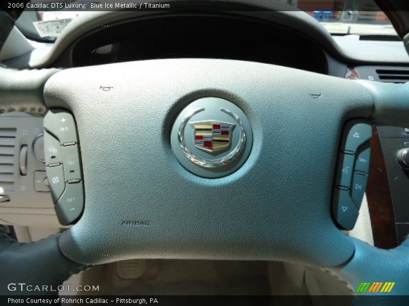 Blue Ice Metallic / Titanium 2006 Cadillac DTS Luxury