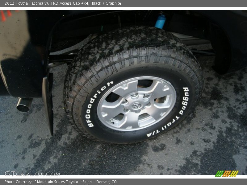 Black / Graphite 2012 Toyota Tacoma V6 TRD Access Cab 4x4