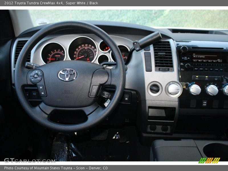 Super White / Black 2012 Toyota Tundra CrewMax 4x4