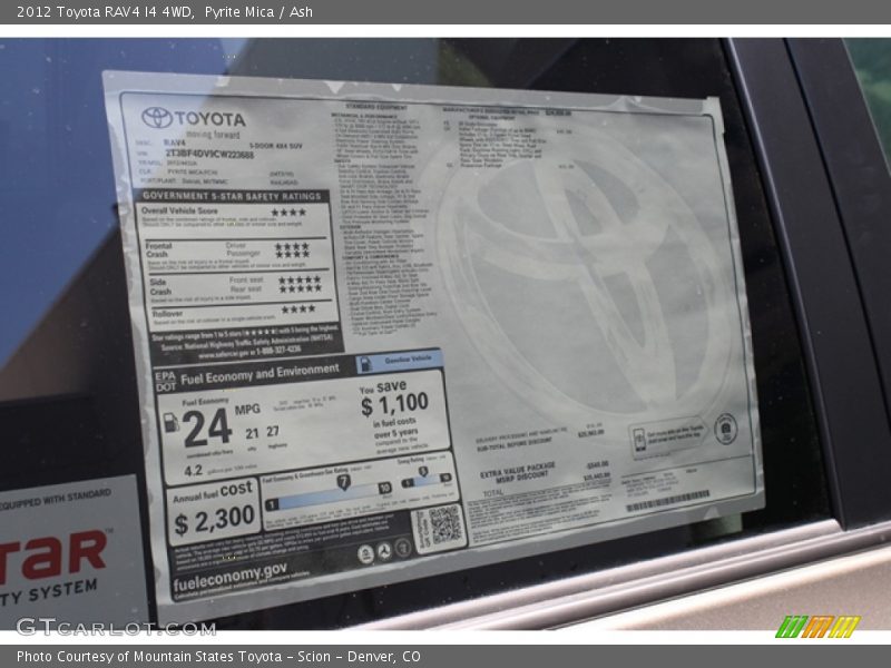 Pyrite Mica / Ash 2012 Toyota RAV4 I4 4WD