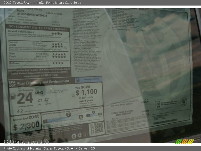 Pyrite Mica / Sand Beige 2012 Toyota RAV4 I4 4WD