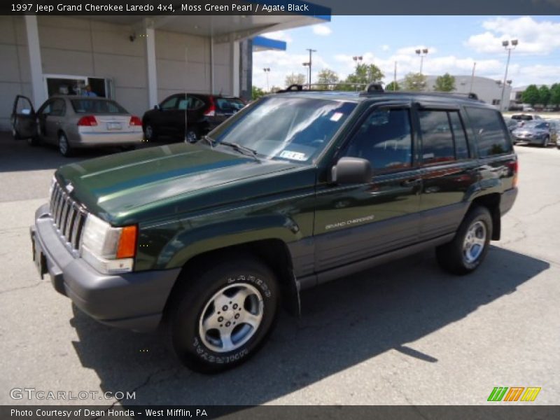 Moss Green Pearl / Agate Black 1997 Jeep Grand Cherokee Laredo 4x4
