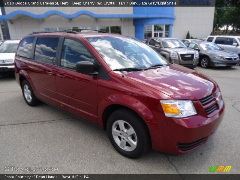 Deep Cherry Red Crystal Pearl / Dark Slate Gray/Light Shale 2010 Dodge Grand Caravan SE Hero