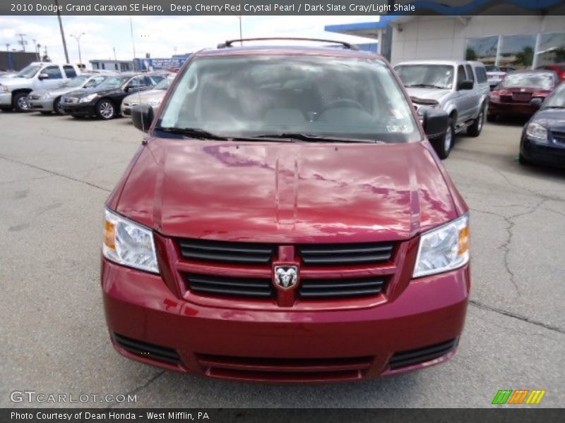 Deep Cherry Red Crystal Pearl / Dark Slate Gray/Light Shale 2010 Dodge Grand Caravan SE Hero