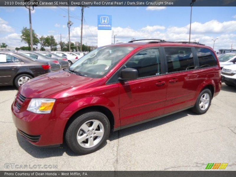 Deep Cherry Red Crystal Pearl / Dark Slate Gray/Light Shale 2010 Dodge Grand Caravan SE Hero