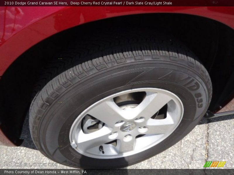 Deep Cherry Red Crystal Pearl / Dark Slate Gray/Light Shale 2010 Dodge Grand Caravan SE Hero