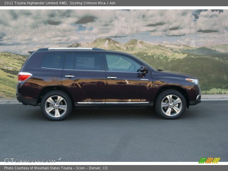 Sizzling Crimson Mica / Ash 2012 Toyota Highlander Limited 4WD