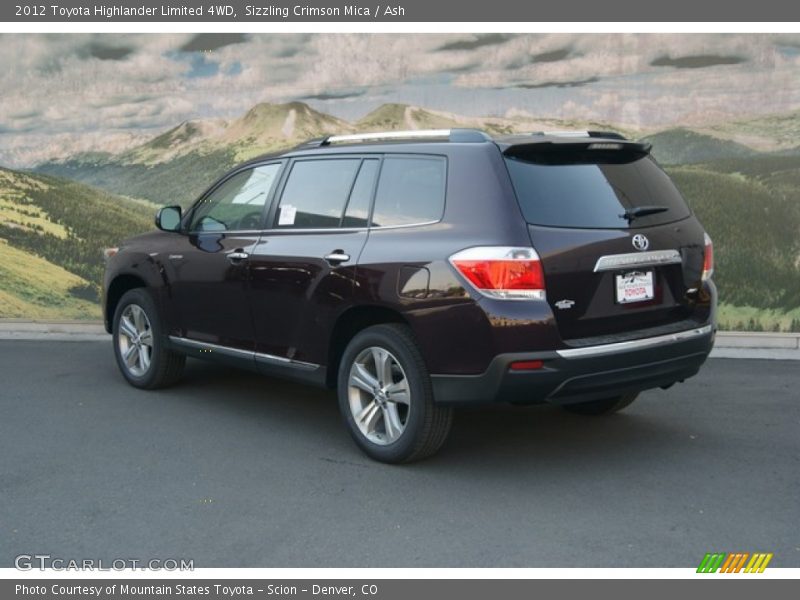 Sizzling Crimson Mica / Ash 2012 Toyota Highlander Limited 4WD