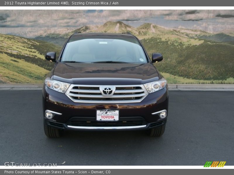 Sizzling Crimson Mica / Ash 2012 Toyota Highlander Limited 4WD