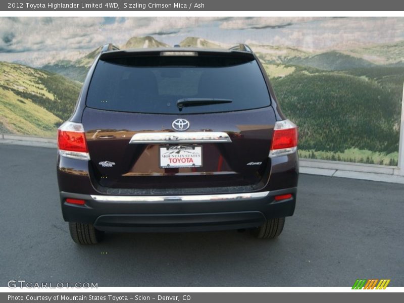 Sizzling Crimson Mica / Ash 2012 Toyota Highlander Limited 4WD