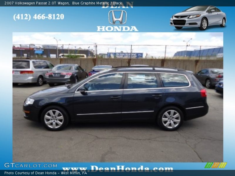 Blue Graphite Metallic / Black 2007 Volkswagen Passat 2.0T Wagon