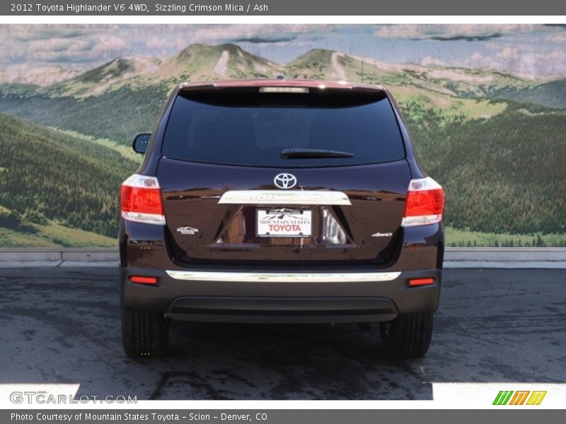 Sizzling Crimson Mica / Ash 2012 Toyota Highlander V6 4WD