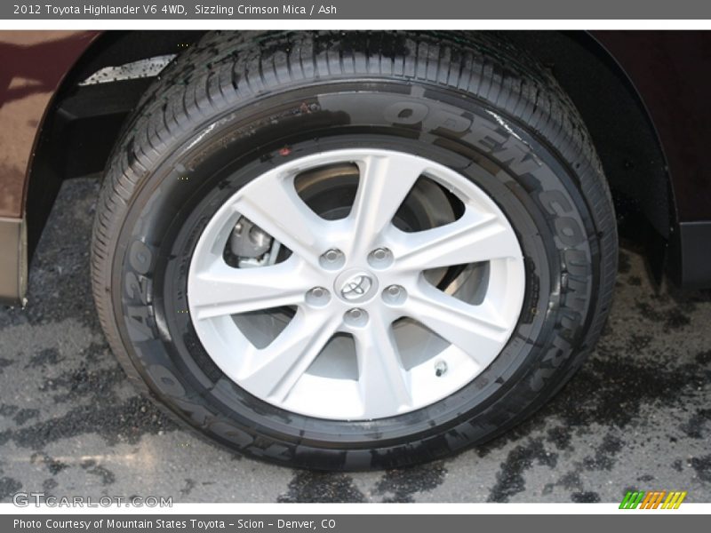 Sizzling Crimson Mica / Ash 2012 Toyota Highlander V6 4WD