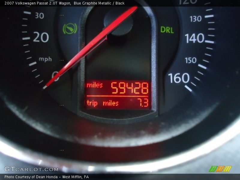 Blue Graphite Metallic / Black 2007 Volkswagen Passat 2.0T Wagon