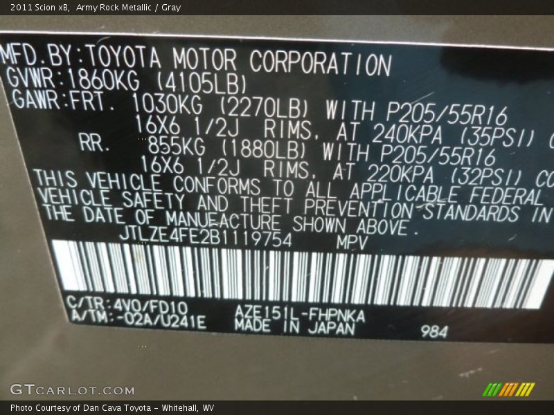 4V0 - 2011 Scion xB 