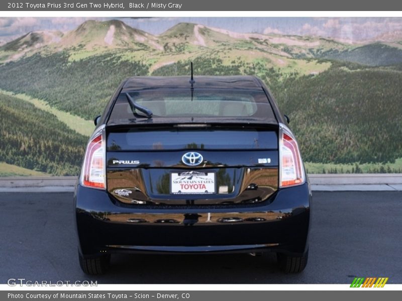 Black / Misty Gray 2012 Toyota Prius 3rd Gen Two Hybrid