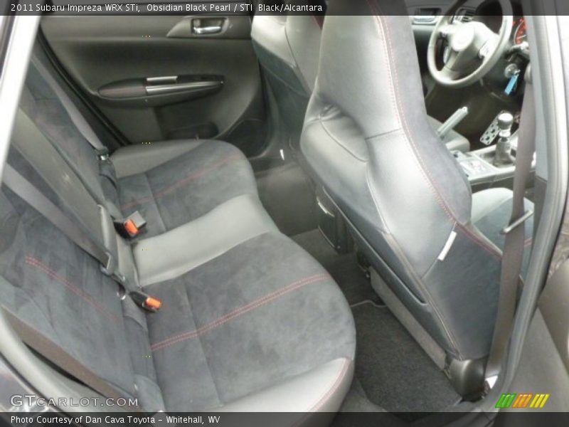 Rear Seat of 2011 Impreza WRX STi