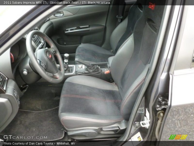 Front Seat of 2011 Impreza WRX STi