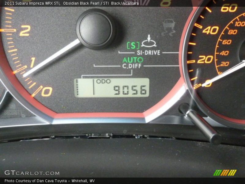 Obsidian Black Pearl / STI  Black/Alcantara 2011 Subaru Impreza WRX STi