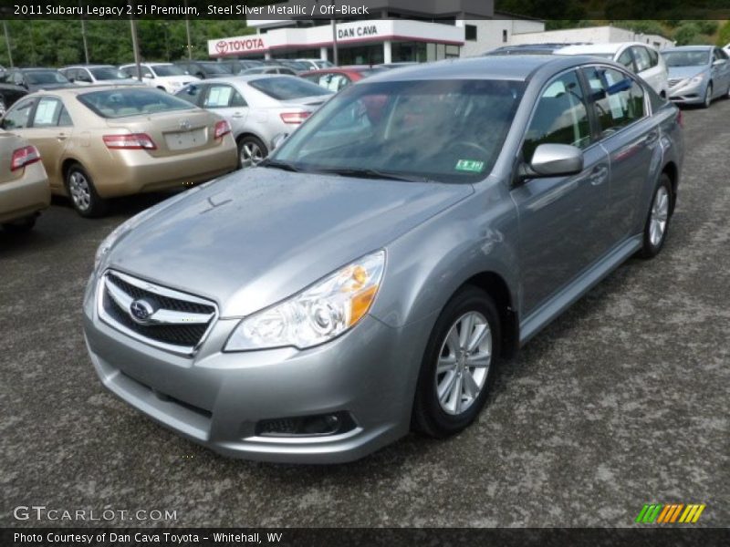 Steel Silver Metallic / Off-Black 2011 Subaru Legacy 2.5i Premium