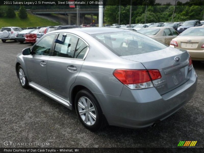 Steel Silver Metallic / Off-Black 2011 Subaru Legacy 2.5i Premium