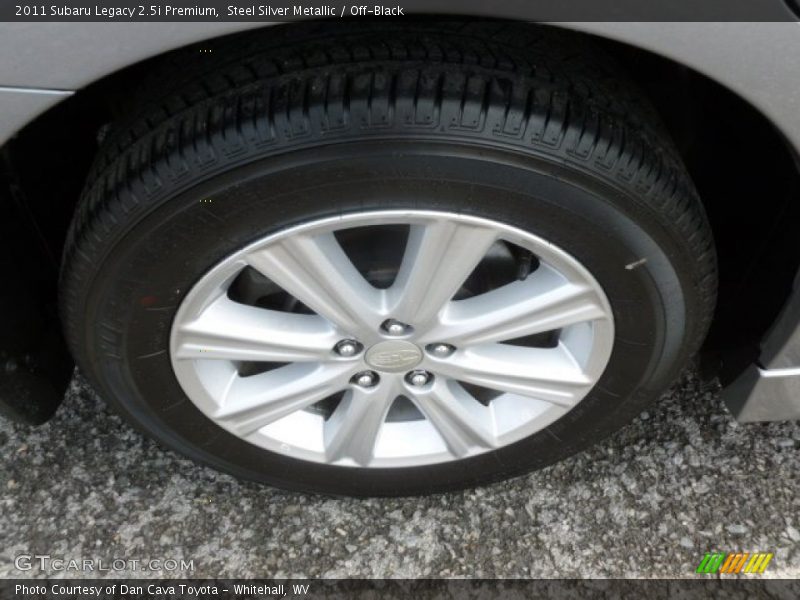 Steel Silver Metallic / Off-Black 2011 Subaru Legacy 2.5i Premium