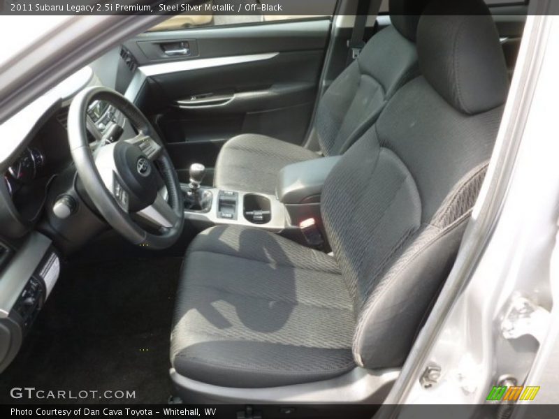 Steel Silver Metallic / Off-Black 2011 Subaru Legacy 2.5i Premium