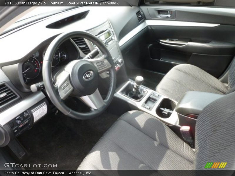 Steel Silver Metallic / Off-Black 2011 Subaru Legacy 2.5i Premium
