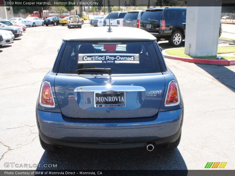 Horizon Blue / Black/Grey 2009 Mini Cooper Hardtop