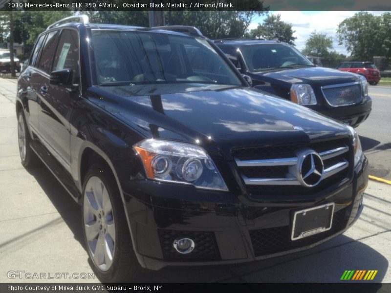 Obsidian Black Metallic / Almond/Black 2010 Mercedes-Benz GLK 350 4Matic