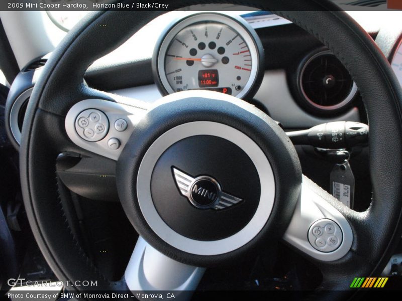 Horizon Blue / Black/Grey 2009 Mini Cooper Hardtop