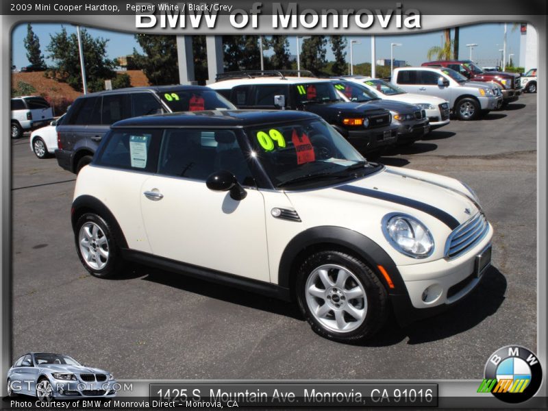 Pepper White / Black/Grey 2009 Mini Cooper Hardtop